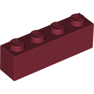 LEGO® 1x4 DONKER ROOD