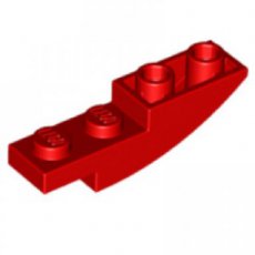 LEGO® omgekeerd gebogen 1x4x1 ROOD