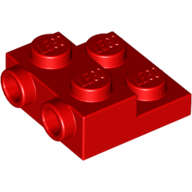 LEGO® 6061711 ROOD - MS-124-E LEGO® 2x2x2/3 met 2 noppen aan zijkant ROOD