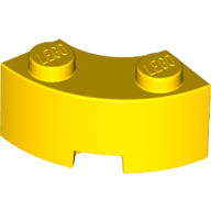 LEGO® 6064227 GEEL - L-12-E LEGO® 2x2 curved (macaroni) YELLOW