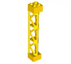 LEGO® 6074687 GEEL - H-13-B LEGO® steun 2x2x10 driehoekige balk - type 4 - 3 posts, 3 sections GEEL