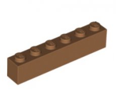LEGO® 6099341 MED NOUGAT - H-52-C LEGO® 1x6 MEDIUM NOUGAT