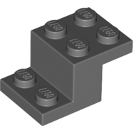 LEGO® hoekplaat 2x3x1 1/3  DONKER GRIJS
