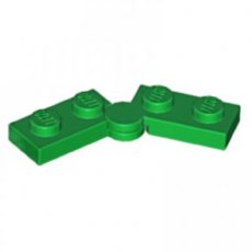 LEGO® scharnierplaat 1x4 compleet (horizontaal 2x1x2) GROEN