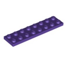 LEGO® 6109931 D PAARS - L-38-G LEGO® 2x8 DONKER  PAARS