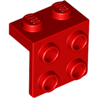 LEGO® 6117974 ROOD - H-9-D LEGO® hoekplaat 1x2 - 2x2 ROOD