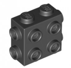 LEGO® 6308883 ZWART - M-17-B LEGO® steen 1x2x1 2/3 met noppen op 4 zijden ZWART
