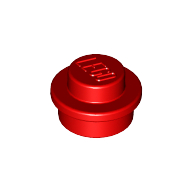 LEGO® 1x1 rond ROOD