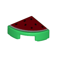 LEGO® 1/4 cirkel tegel watermeloen GROEN