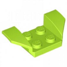 LEGO® spatbord 2x4 met uitlopende vleugels LIMOEN