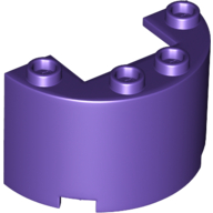 LEGO® Half ronde paneel donker paars