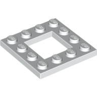 LEGO® aangepast 4x4 met 2x2 inkeping WIT