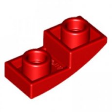 LEGO® curved 2x1 inverted ROOD