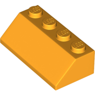 LEGO® 45 graden 2x4 MEDIUM ORANJE