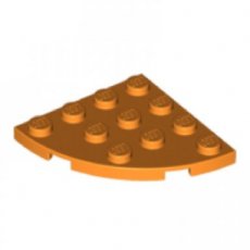 LEGO® 4x4 ronde hoek ORANJE