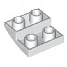 LEGO® curved 2x2 inverted WIT