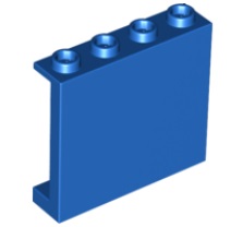 LEGO® paneel 1x4x3 - open noppen BLAUW