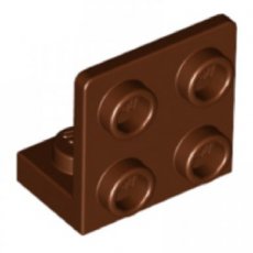 LEGO® hoekplaat 1x2 - 2x2 omgekeerd BRUIN