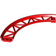 LEGO® roller coaster rail bocht 13x13 ROOD
