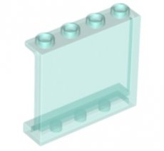 LEGO® paneel 1x4x3 - open noppen, TRANSPARANT LICHT BLAUW