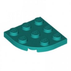 LEGO® 6251838 D TURQUOISE - M-32-G LEGO® 3x3 ronde hoek  DONKER TURQUOISE