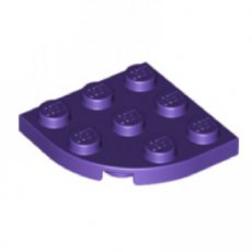 LEGO® 3x3 ronde hoek DONKER PAARS