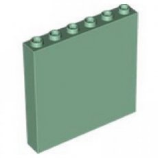 LEGO® muurpaneel 1x6x5  ZAND GROEN