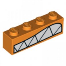 LEGO® 6263147 ORANJE - M-10-C LEGO® 1x4 ORANJE