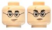 LEGO® hoofd - Dubbel gezicht  LICHTE HUIDSKLEUR