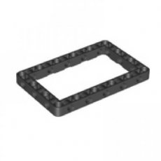 LEGO® hefbalk 7x11 open midden dik ZWART