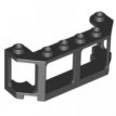 LEGO® 6280167c01 ZWART - M-36-E LEGO® voorruit trein 2x6x2  compleet houder en helder glas ZWART