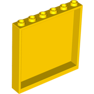 LEGO® muurpaneel 1x6x5  GEEL