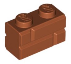 LEGO® 6314383 D ORANJE - L-35-F LEGO® 1x2 baksteen DONKER ORANJE