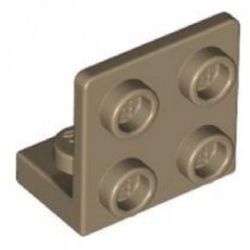 LEGO® hoekplaat 1x2 - 2x2 omgekeerd DONKER BEIGE