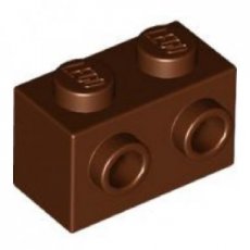 LEGO® 1x2 met noppen aan 1 zijde BRUIN