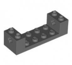 LEGO® houder spoelas 2x6x2 DONKER GRIJS