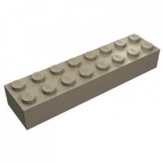 LEGO® 93888 - H-47-C LEGO® 2x8 DONKER BEIGE