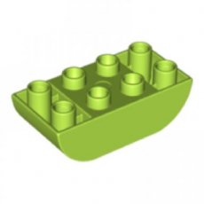 LEGO®  DUPLO®   2x4 omgekeerd gebogen LIMOEN