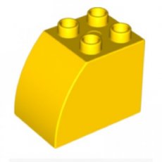 LEGO® DUPLO® 6020954 GEEL - ML-10 LEGO®  DUPLO®   2x3x2 gebogen GEEL
