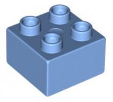 LEGO® DUPLO® 4162701 - 4166960 MED BLAUW - ML-2 LEGO®  DUPLO®   2x2 MEDIUM BLAUW
