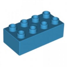 LEGO® DUPLO®  2x4 DONKER AZUUR BLAUW
