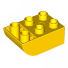 LEGO® DUPLO® 6167549 GEEL - ML-9 LEGO®  DUPLO®  2x3  omgekeerd gebogen  GEEL