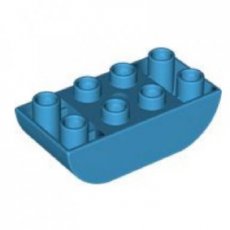 LEGO® DUPLO® 6294943 D AZUUR BLAUW - ML-7 LEGO®  DUPLO®   2x4 omgekeerd gebogen DONKER AZUUR BLAUW