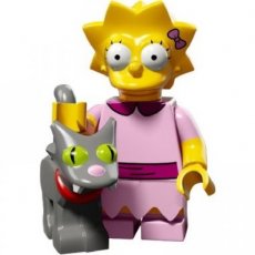 LEGO® N° 03 Lisa Simpson with pink dress and snowball - Complete Set